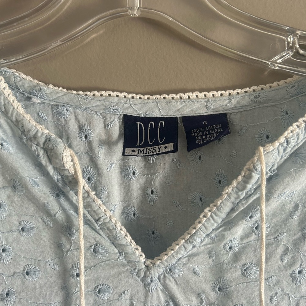Vintage Cotton Eyelet Top